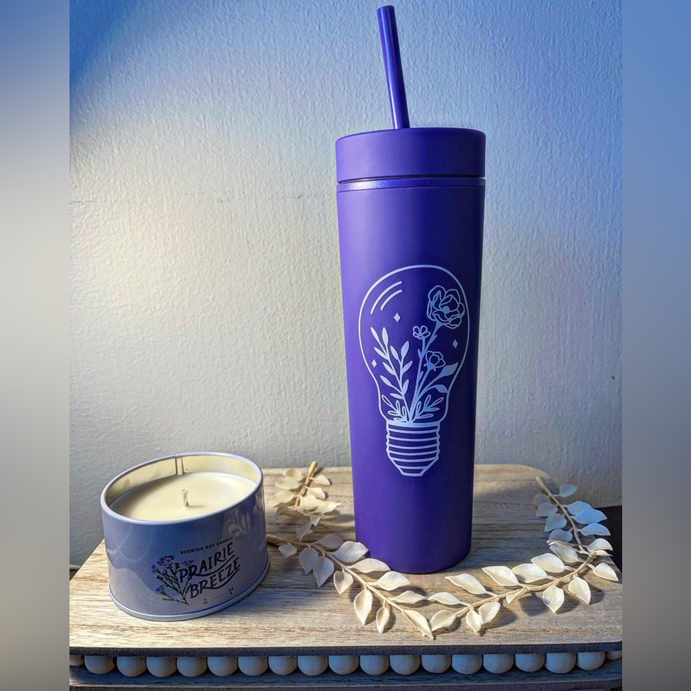 Purple tumbler